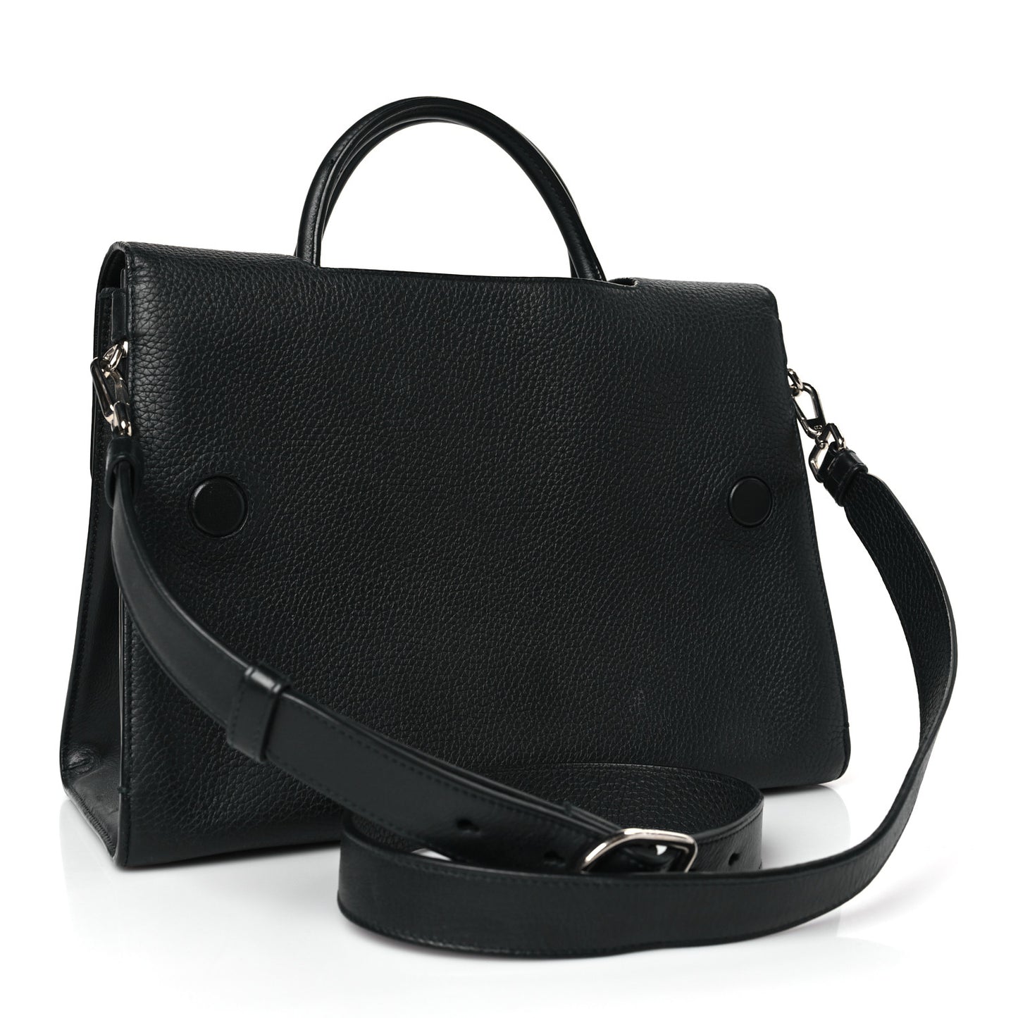 Grained Calfskin Medium Diorever Flap Black