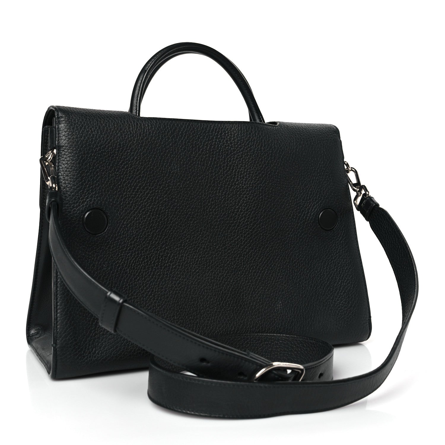 Christian Dior Grained Calfskin Medium Diorever Flap Black 3 of 11