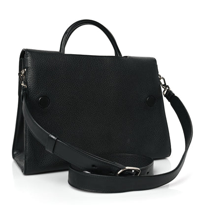Christian Dior Grained Calfskin Medium Diorever Flap Black 3 of 11