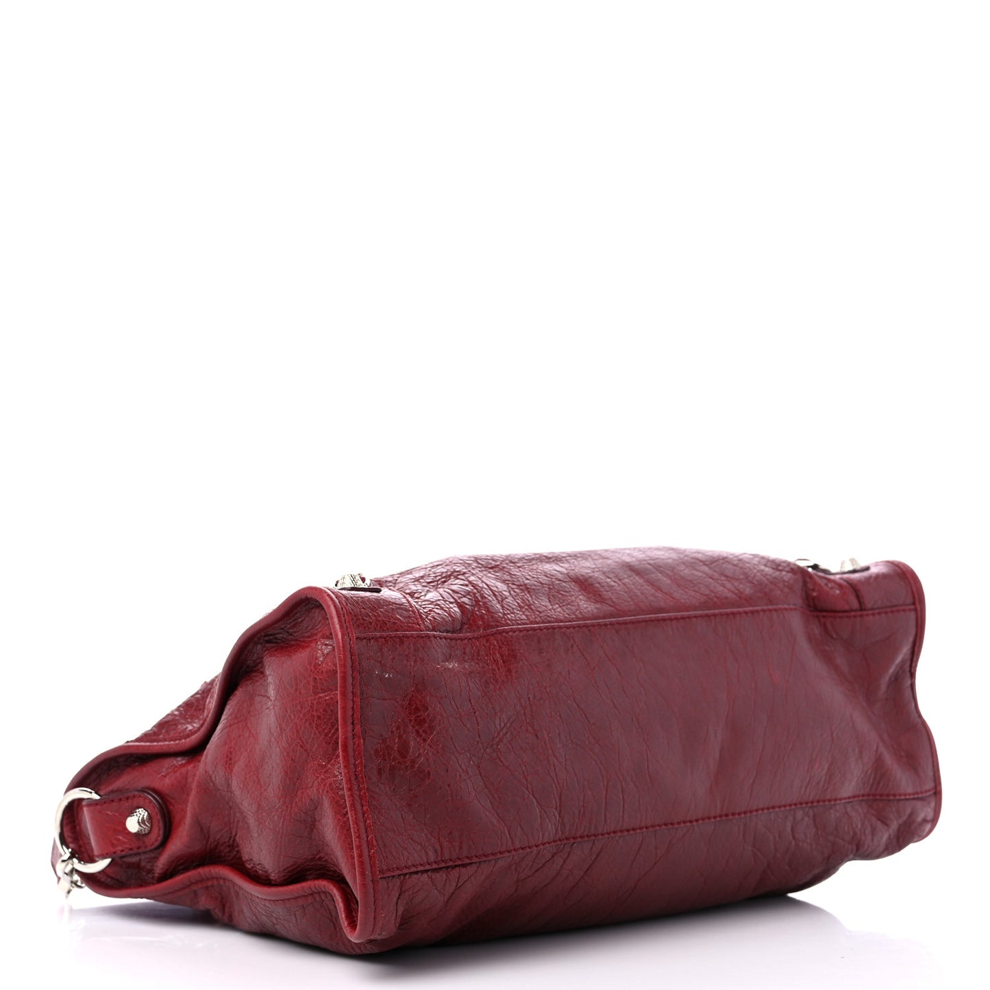 Agneau Giant 12 Silver Hardware City Rouge Cerise