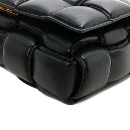 Bottega Veneta Lambskin Maxi Intreccio Padded Chain Cassette Crossbody Bag Black 9 of 9