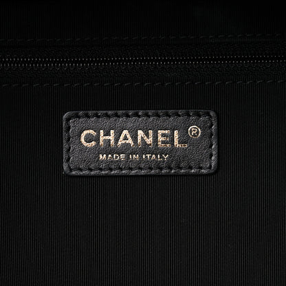 Chanel Bullskin Stitched Large Shopping Bag Black 6 of 11