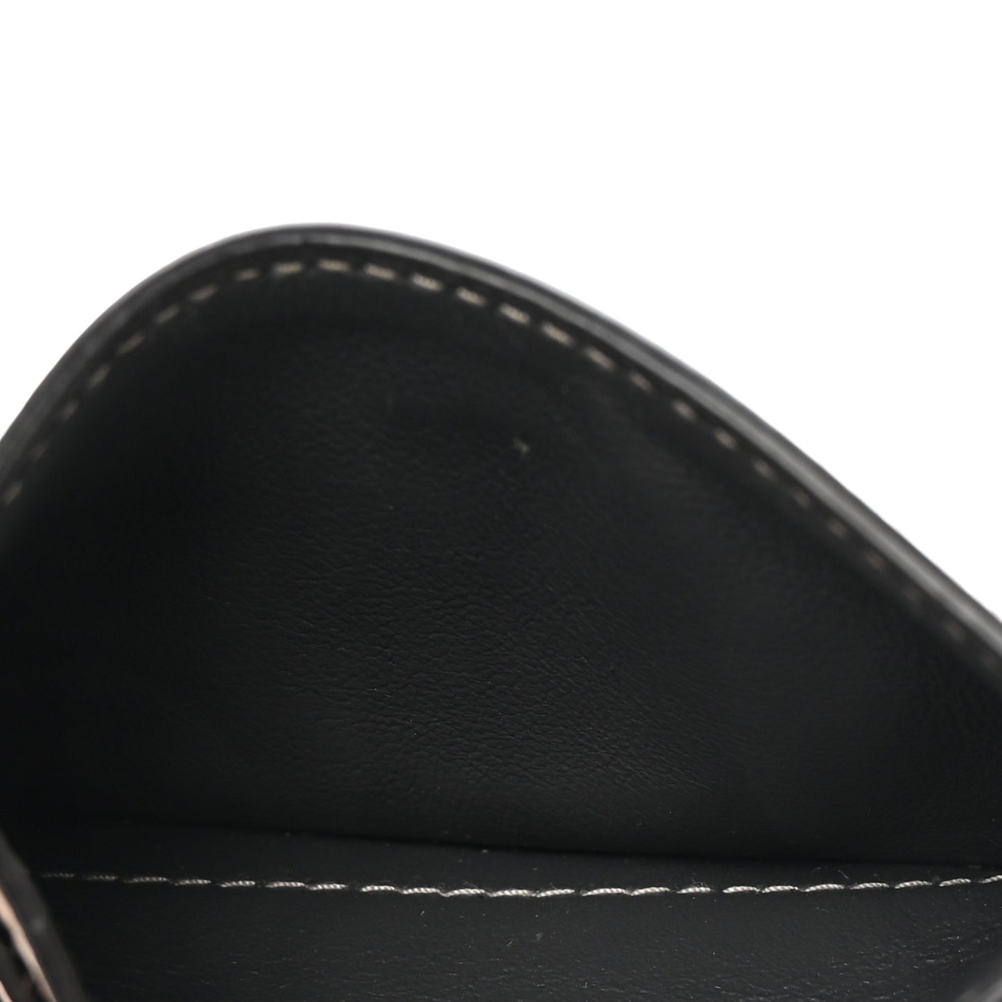 Monogram Macassar Double Card Holder Indigo Blue