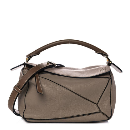 Loewe Grained Calfskin Small Puzzle Bag Sand Mink 1 of 9