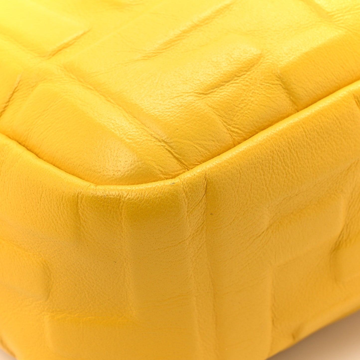 Nappa FF 1974 Embossed Baguette Mimosa