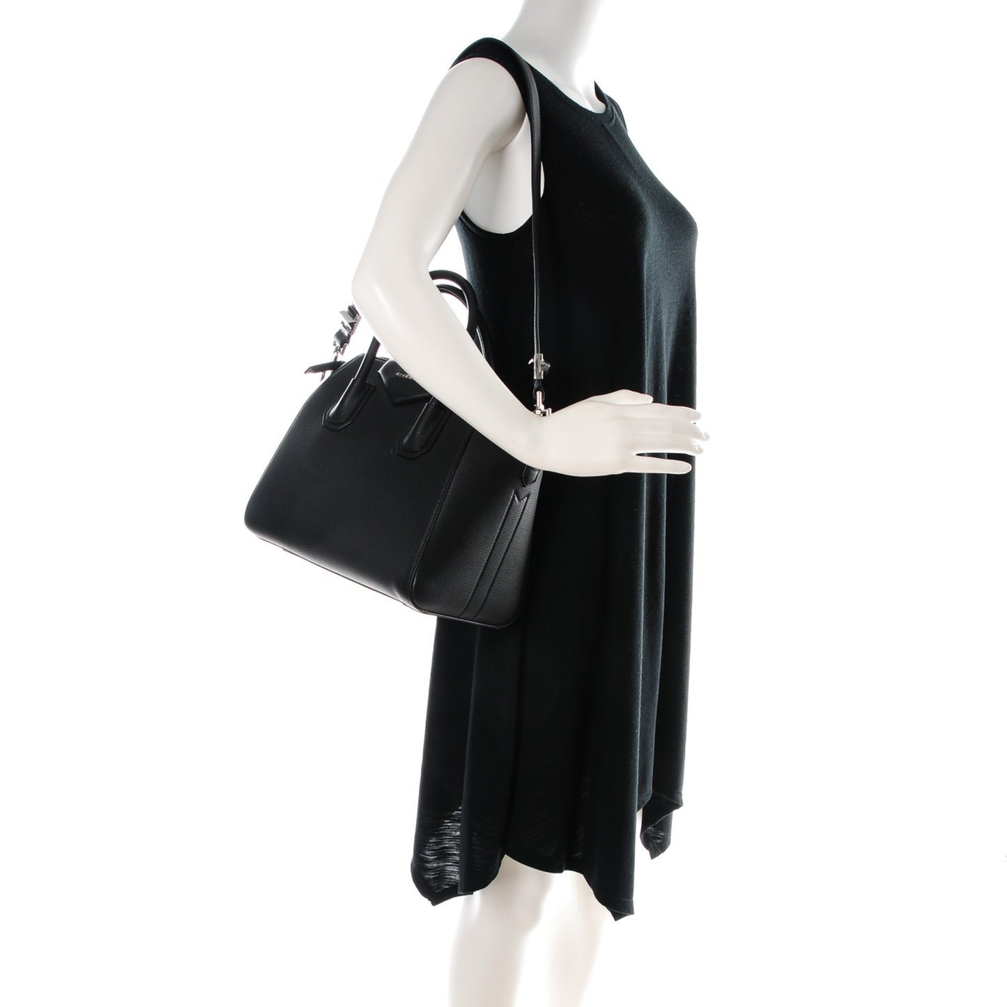 Sugar Goatskin Small Antigona Black