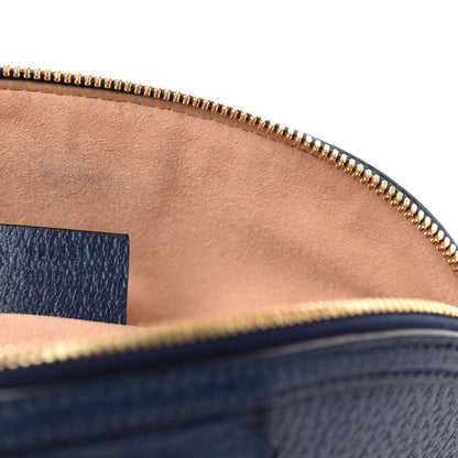 Gucci Textured Dollar Calfskin Web Small Ophidia Dome Shoulder Bag Blue Agata 10 of 11