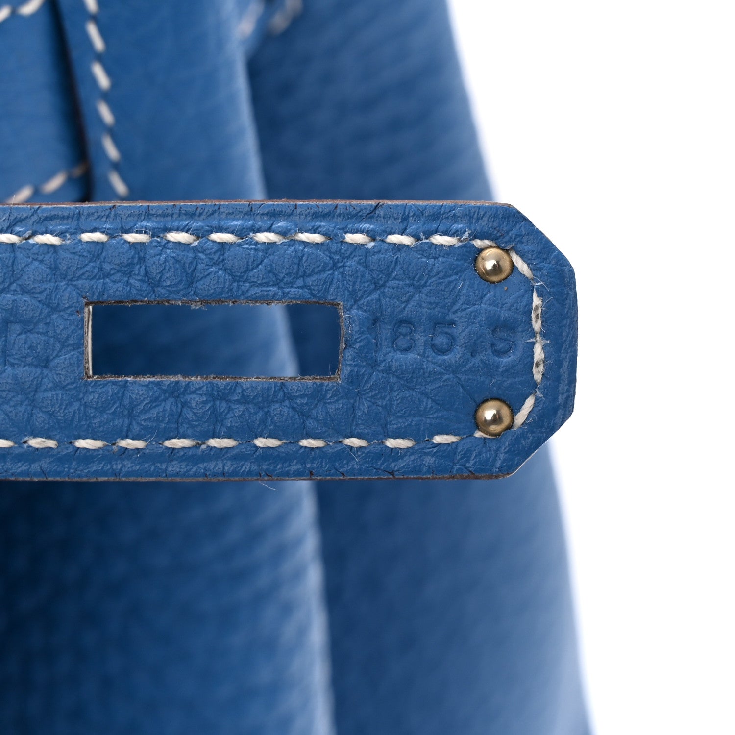 Hermes Togo Horseshoe Birkin 35 Mykonos Iris 7 of 11