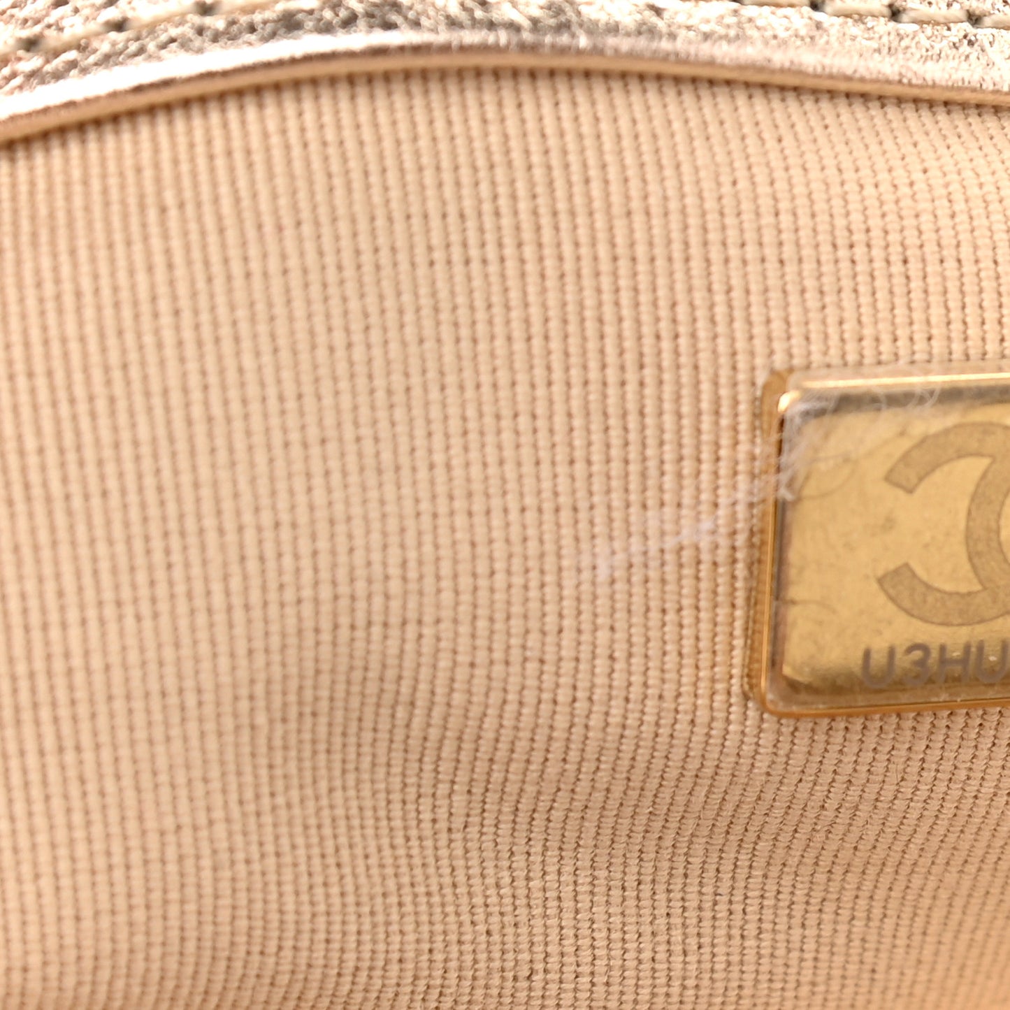 Metallic Calfskin Crochet Medium Chanel 19 Flap Gold