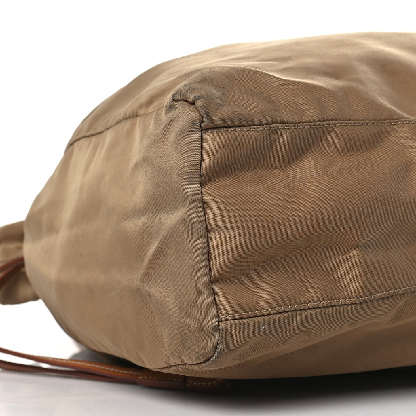 Tessuto Nylon Logo Drawstring Bucket Bag