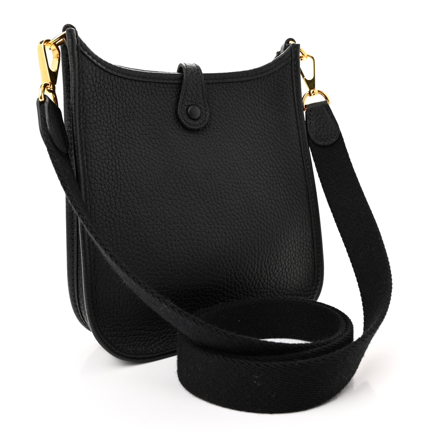 Hermes Taurillon Clemence Evelyne TPM Black 3 of 11