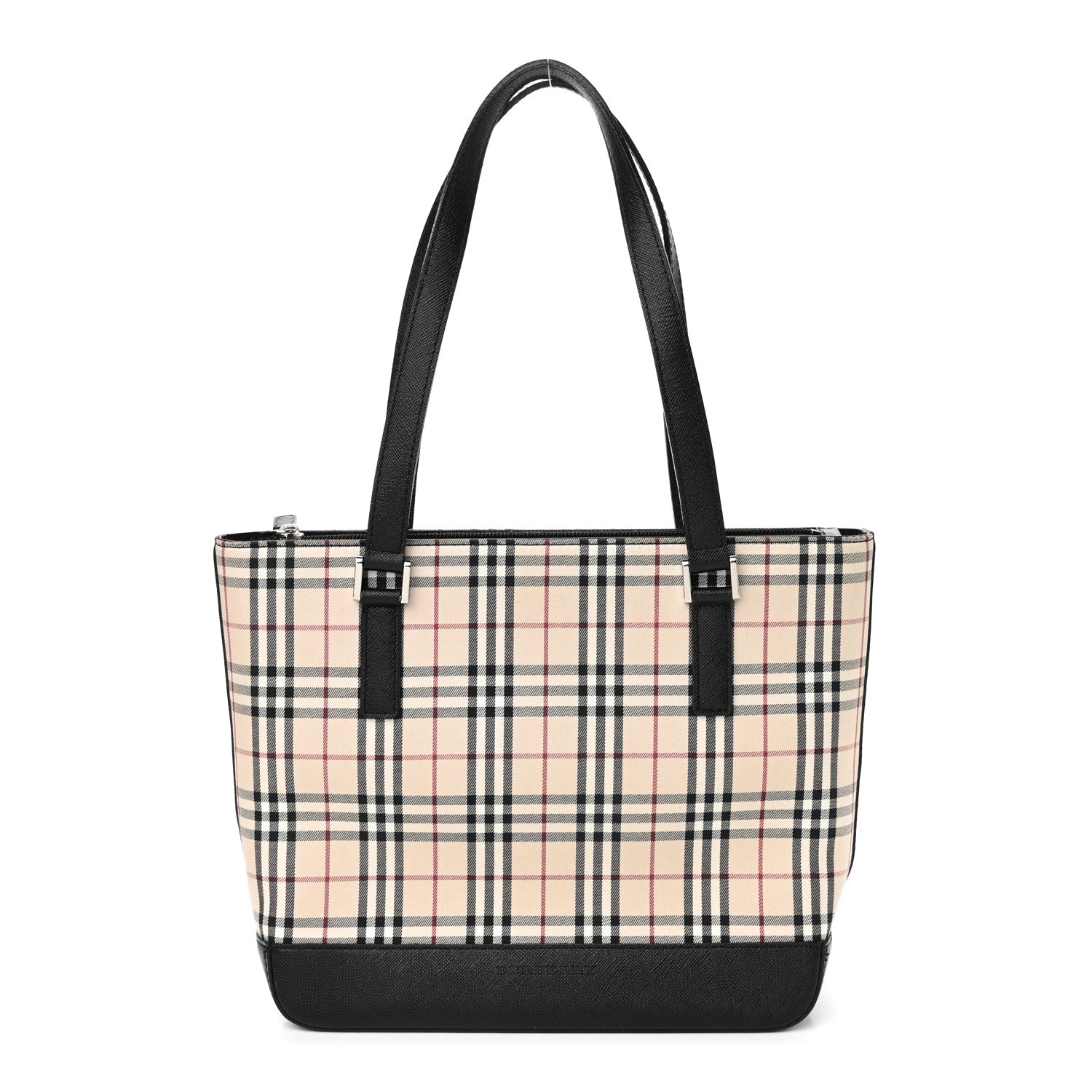 Burberry Vintage Check Tote Black 1 of 9