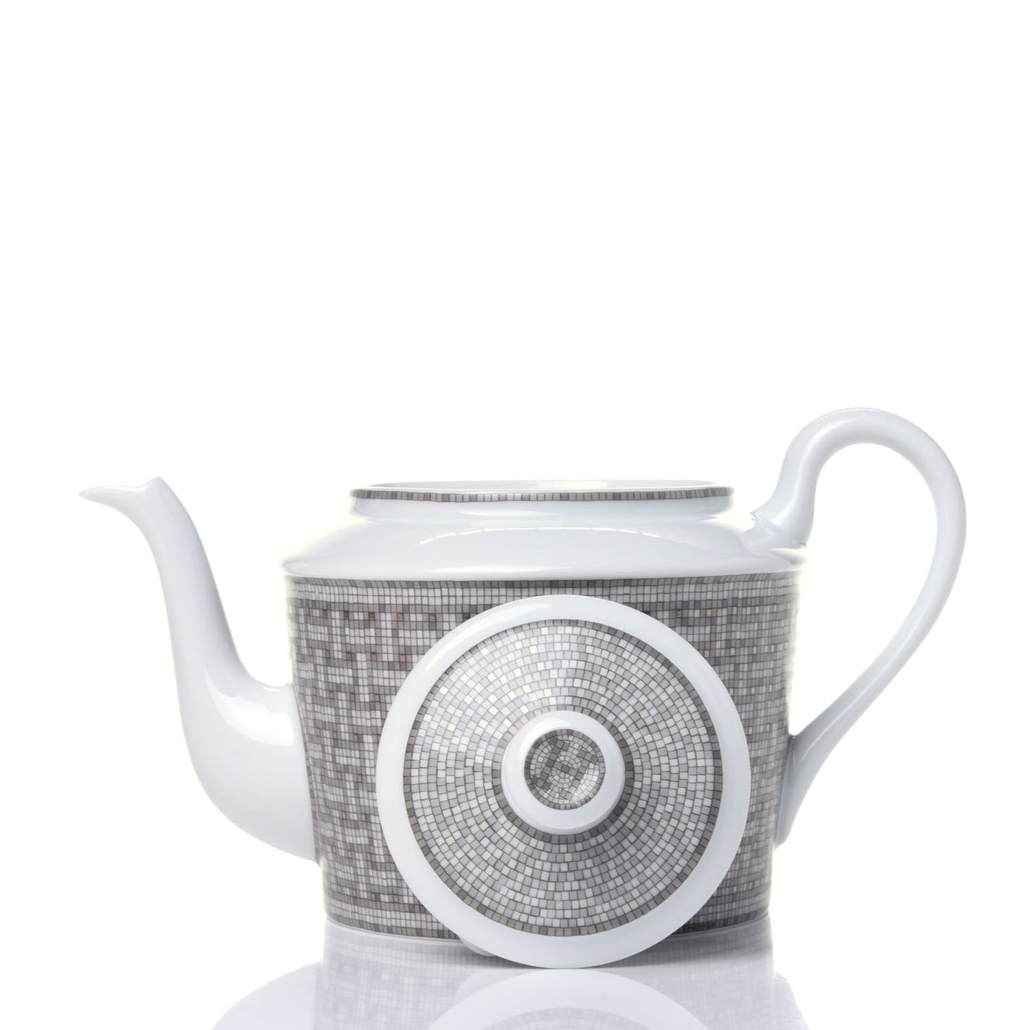 Porcelain Mosaique Au 24 Platine Coffee/Tea Pot Platinum