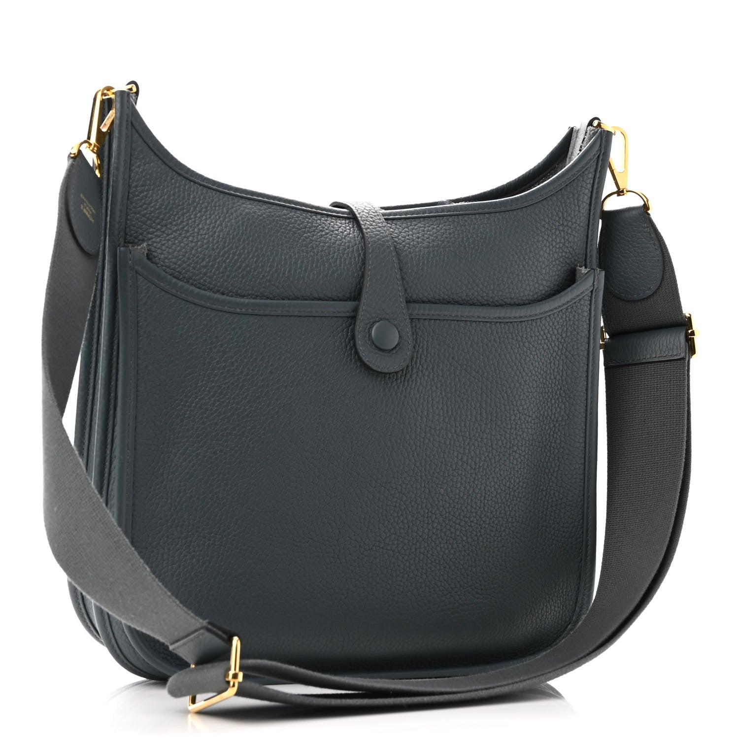Hermes Taurillon Clemence Evelyne III PM Bleu Orage 2 of 10