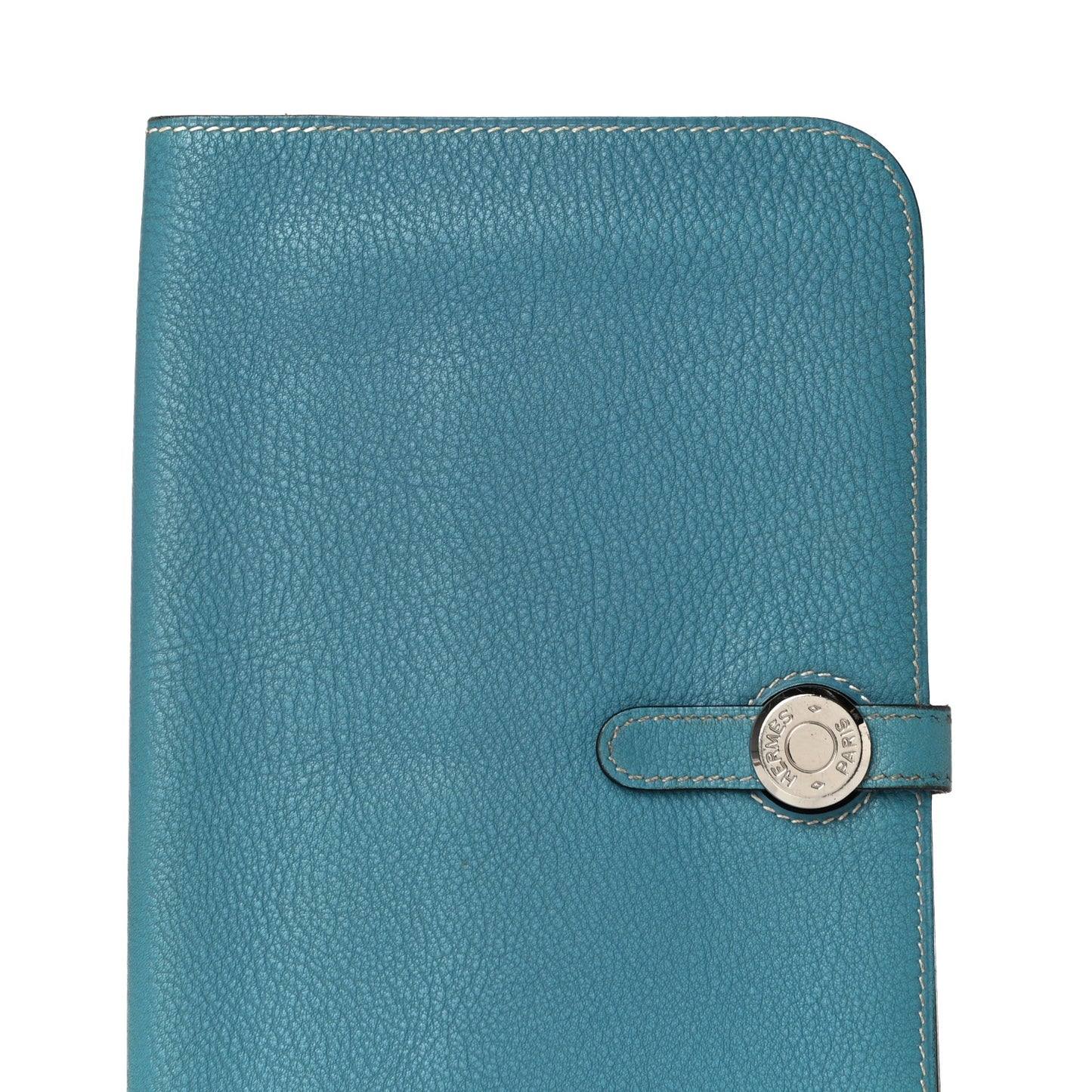 Togo Dogon Duo Wallet Blue Jean