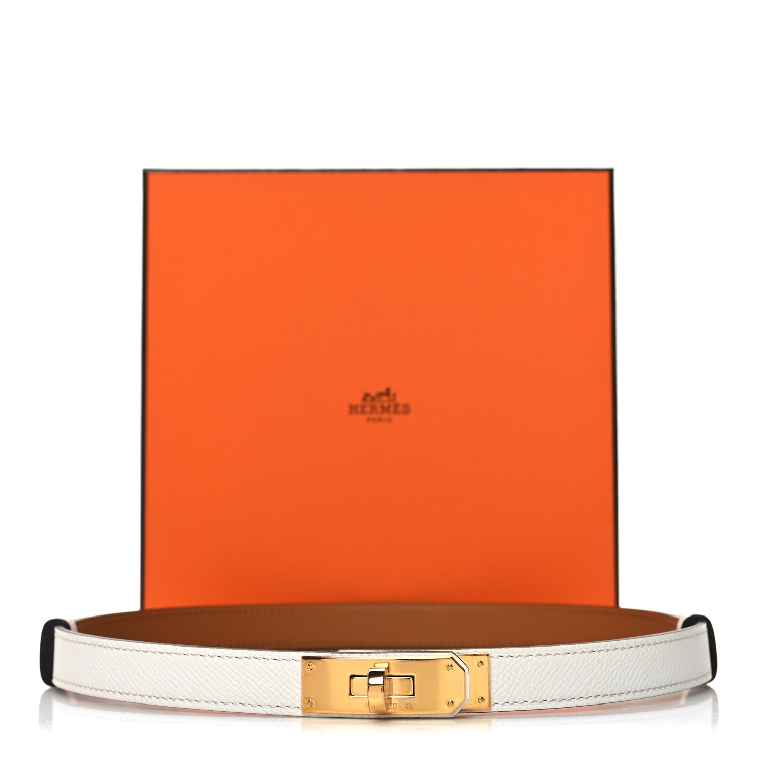 Hermes Epsom Kelly Belt White 4 of 4