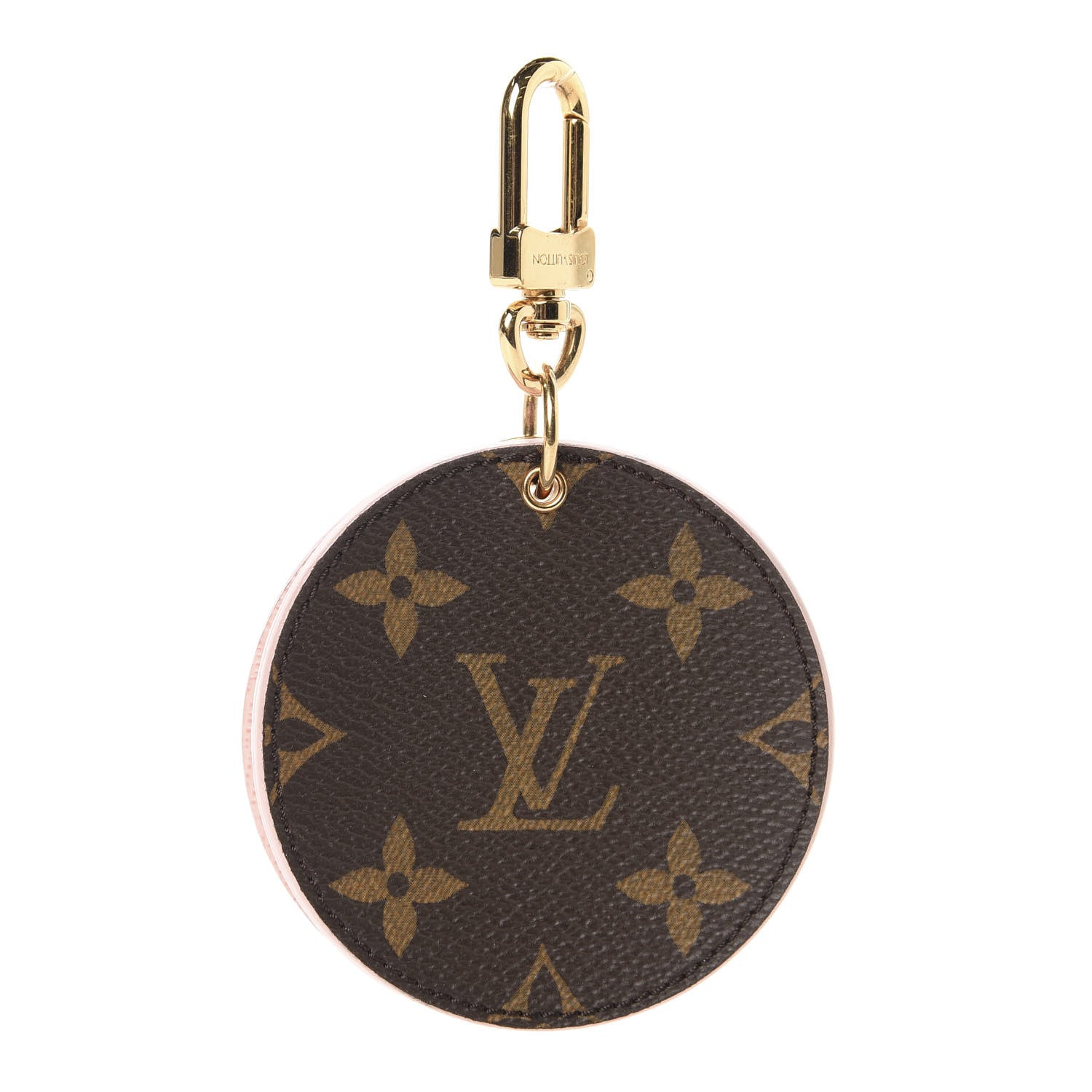 Louis Vuitton Monogram LV Mirror Bag Charm Key Holder Rose Ballerine 1 of 5