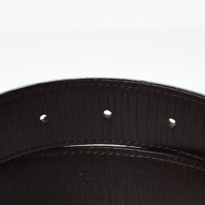 Gucci GG Supreme Monogram Plaque Belt 90 36 Dark Brown 5 of 6