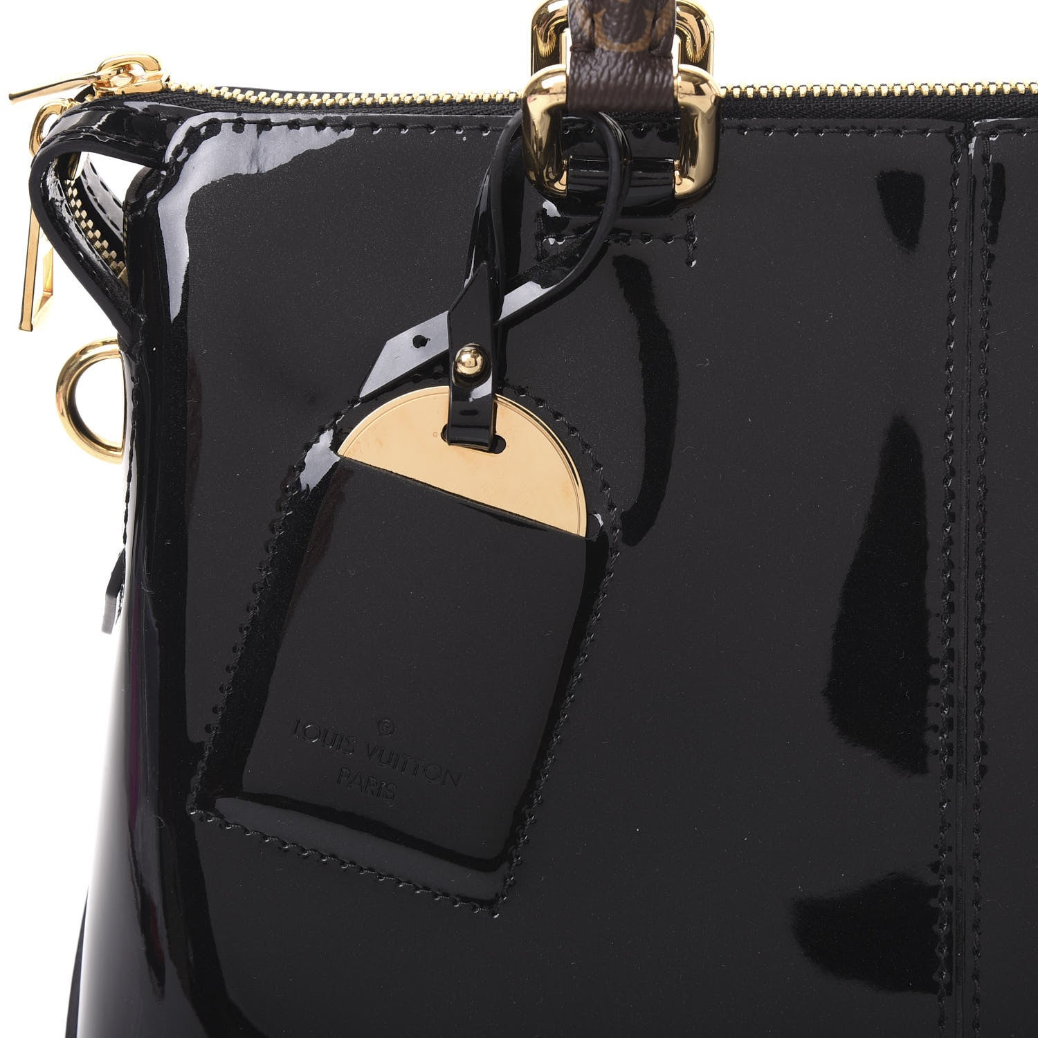 Louis Vuitton Patent Calfskin Miroir Tote Black 8 of 11