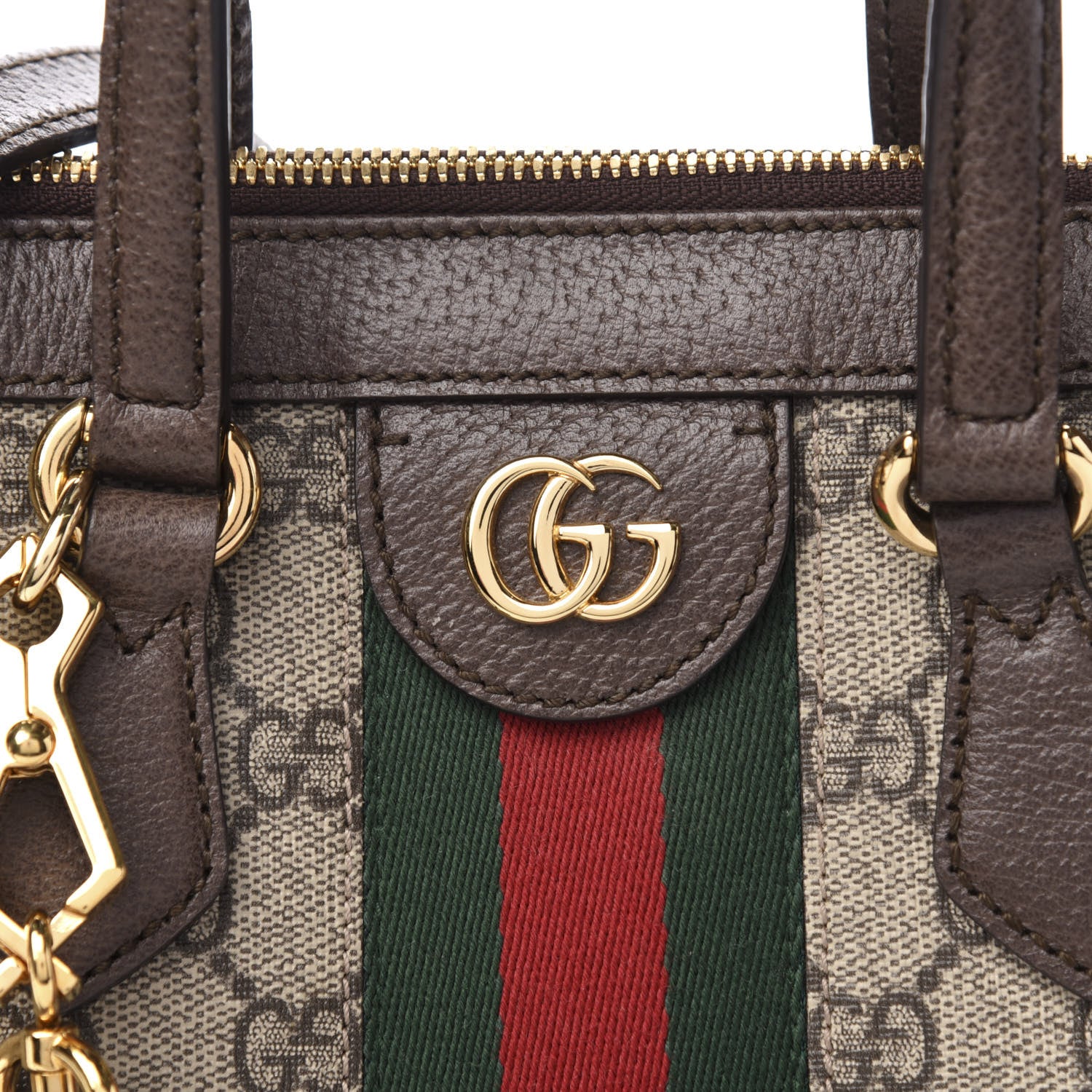 Gucci GG Supreme Monogram Small Ophidia Tote Bag Brown 10 of 10