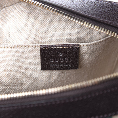Gucci GG Supreme Monogram Web Small Webby Bee Shoulder Bag Dark Brown 5 of 8