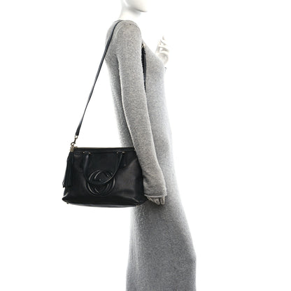 Gucci Cellarius Calfskin Small Soho Top Handle Satchel Black 2 of 11