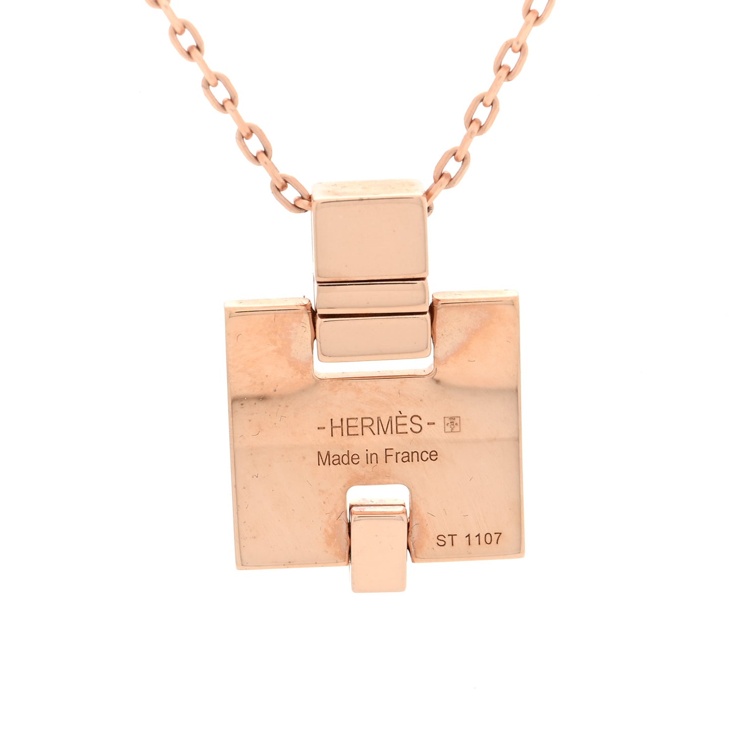 Gold Plated Lacquered Eileen Pendant Necklace Rouge Corail