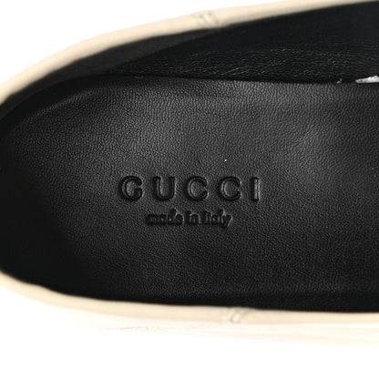 Gucci Lambskin Womens Brixton Horsebit Loafers 35.5 Mystic White 7 of 12