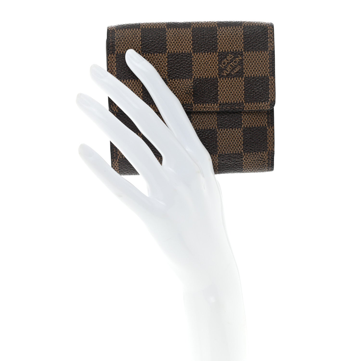 Louis Vuitton Damier Ebene Elise Wallet 2 of 10
