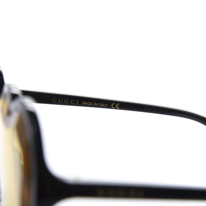 Gucci Hollywood Forever Heart Sunglasses GG0360S Black Yellow 5 of 8