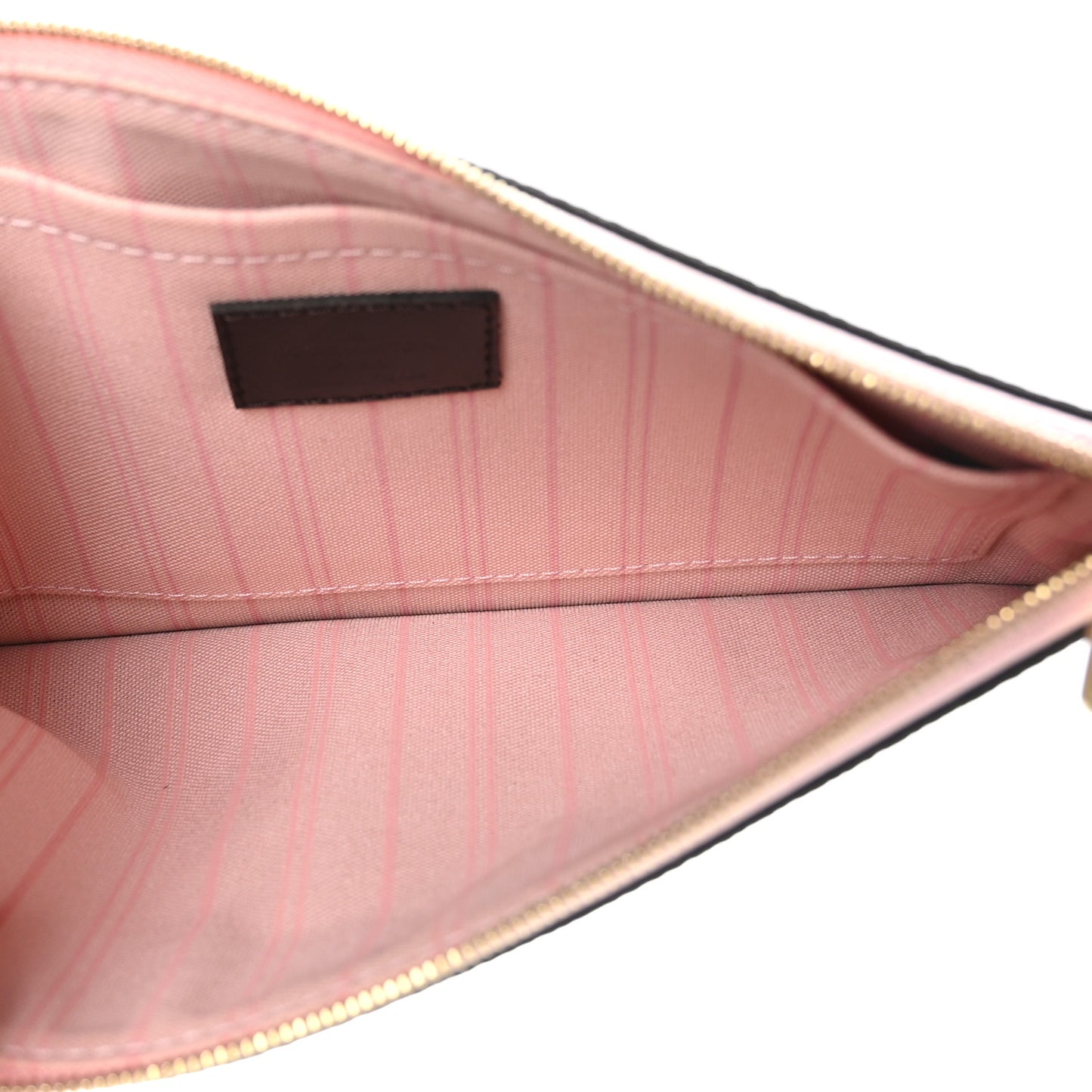 Damier Ebene Neverfull MM GM Pochette Rose Ballerine
