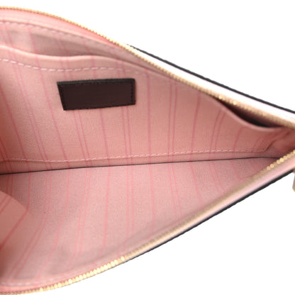 Louis Vuitton Damier Ebene Neverfull MM GM Pochette Rose Ballerine 5 of 8