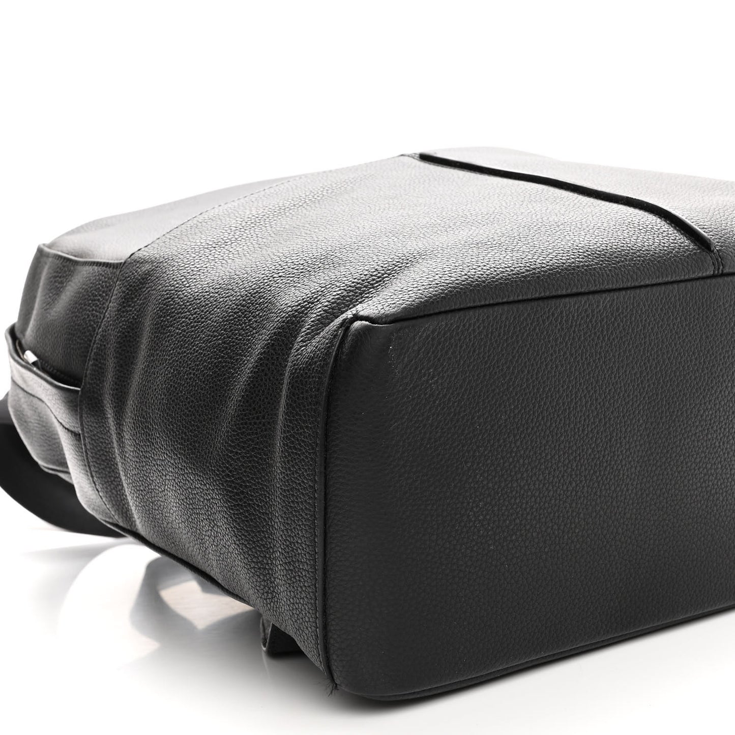 Calfskin Nylon Backpack Black