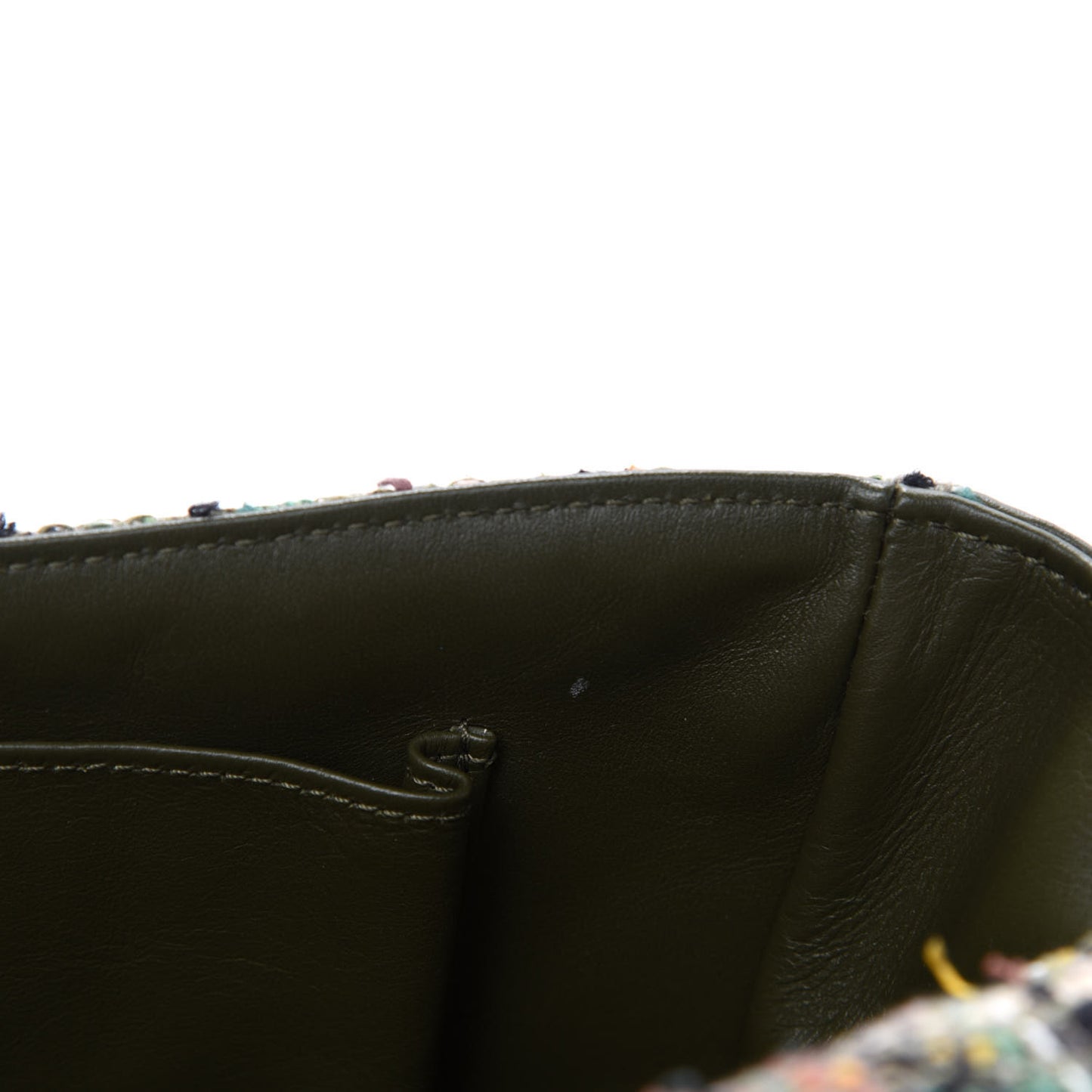 Tweed Sequins Havana Stroll Messenger Khaki