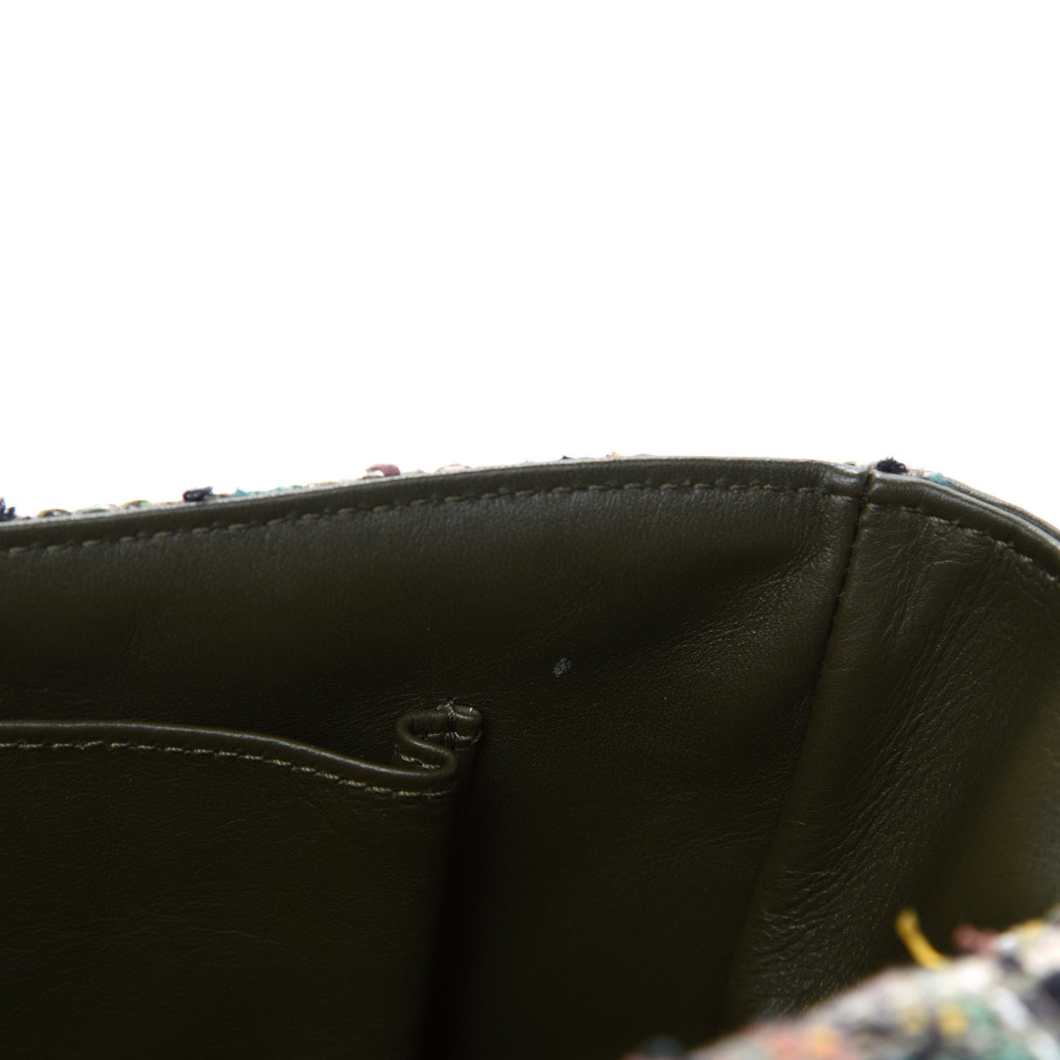 Chanel Tweed Sequins Havana Stroll Messenger Khaki 8 of 11