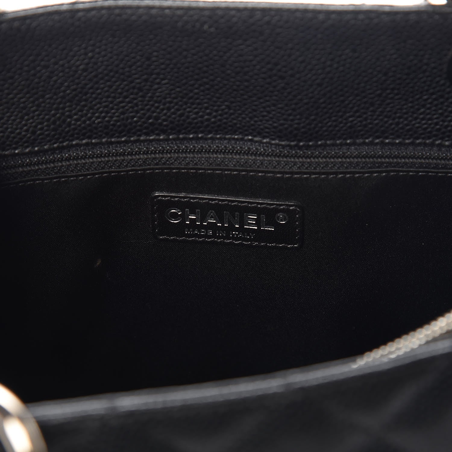 Chanel Caviar Quilted Grand Shopping Tote GST Black 6 of 12
