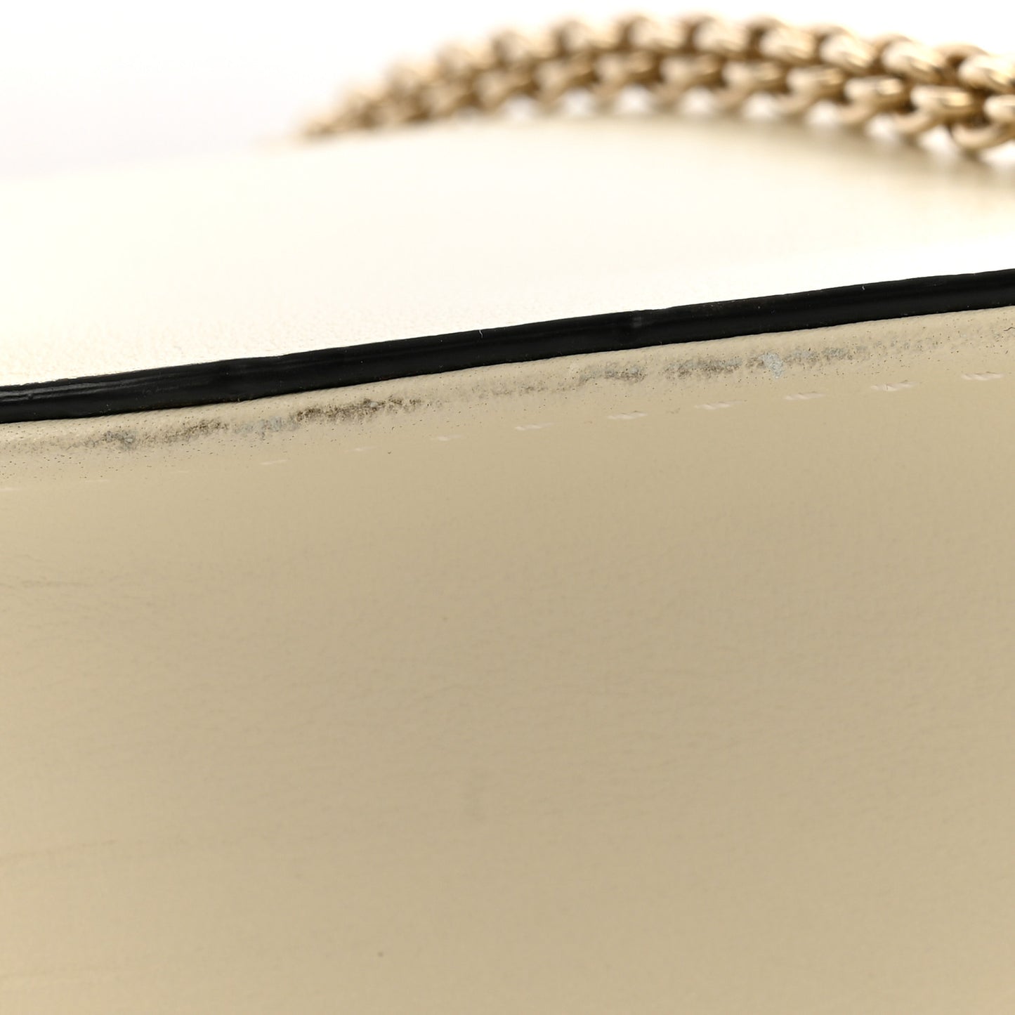 Vitello Small Glam Lock Rockstud Flap Ivory