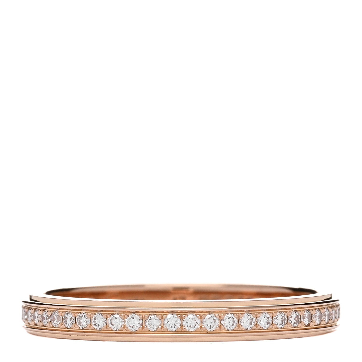 Cartier 18K Pink Gold Diamond 2.3mm D'Amour Wedding Band Ring 47 4 1 of 3