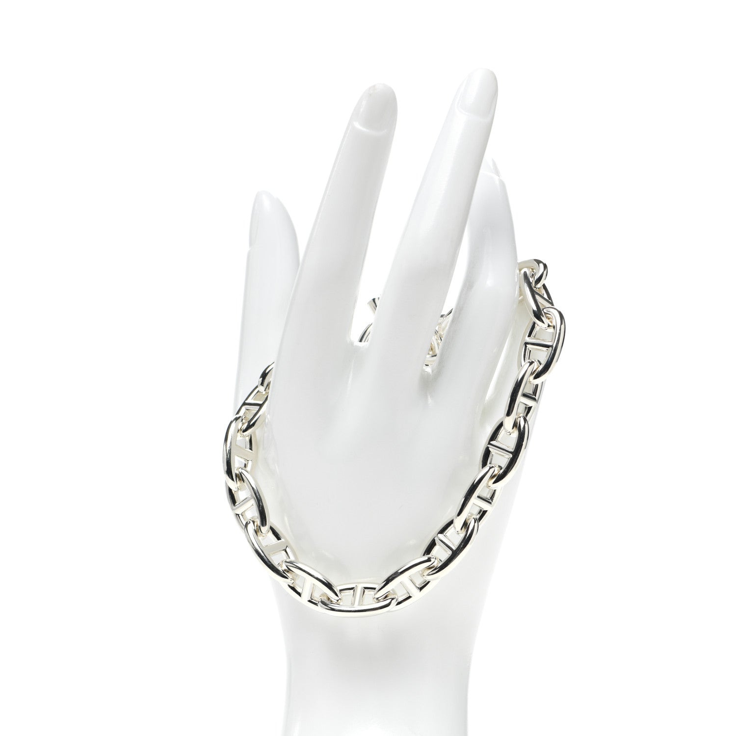 Hermes Sterling Silver GM Chaine D'Ancre Bracelet 2 of 5