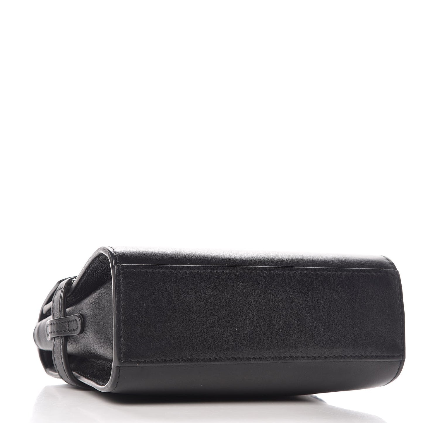 Smooth Calfskin Micro Tempete Satchel Black