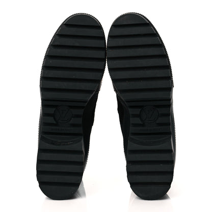 Louis Vuitton Suede Monogram Laureate Platform Desert Boots 38.5 Kaki Black 5 of 8