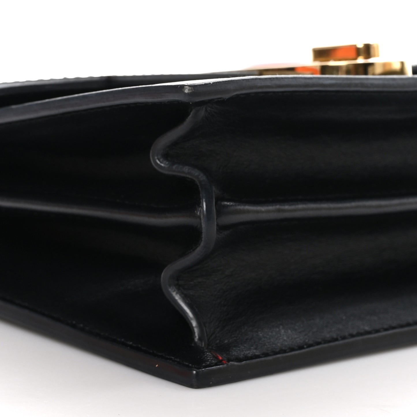 Calfskin Large Elisa Shoulder Bag Black