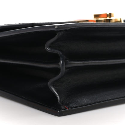 Christian Louboutin Calfskin Large Elisa Shoulder Bag Black 7 of 9