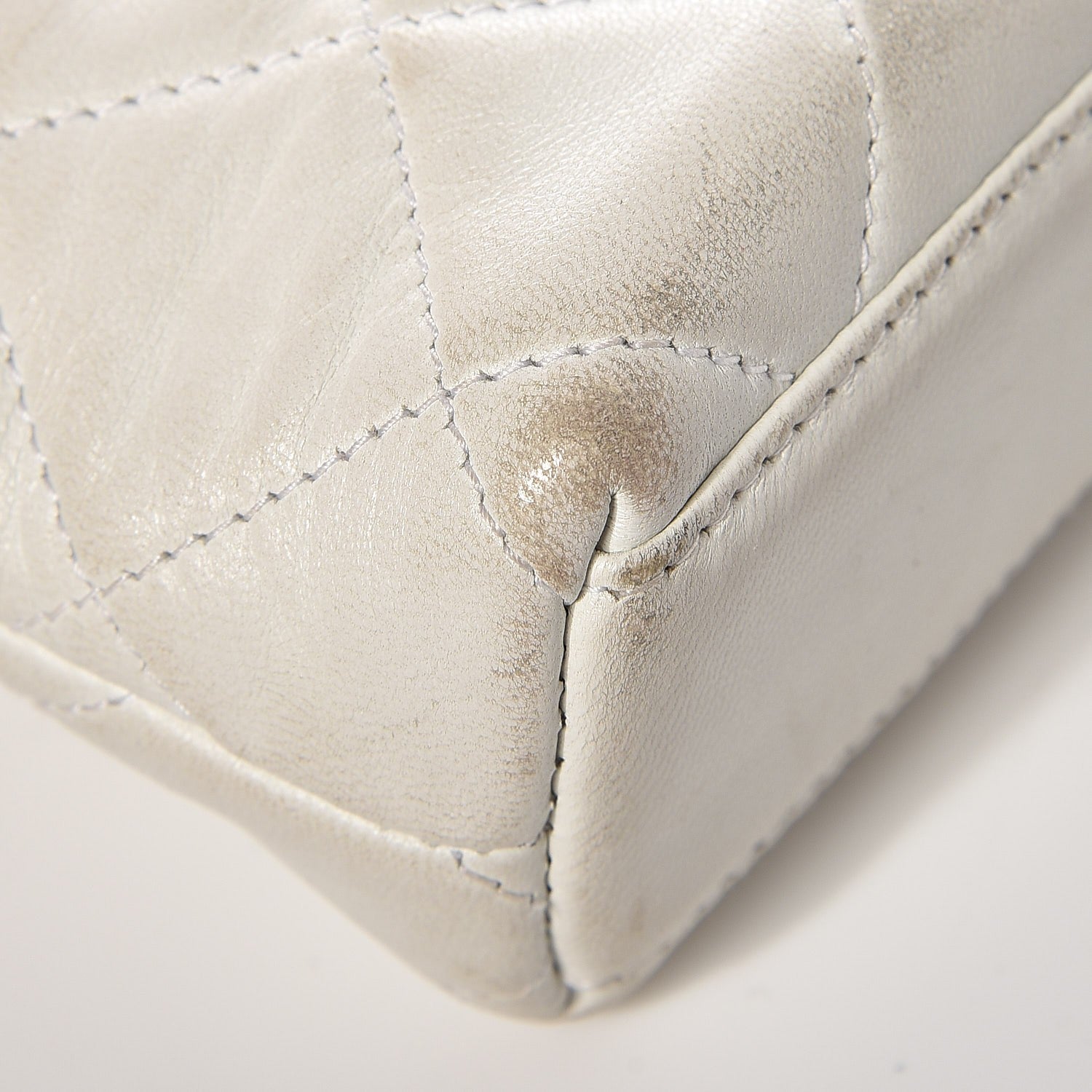 Chanel Lambskin Quilted Flap Waist Belt Bag White 12 of 20
