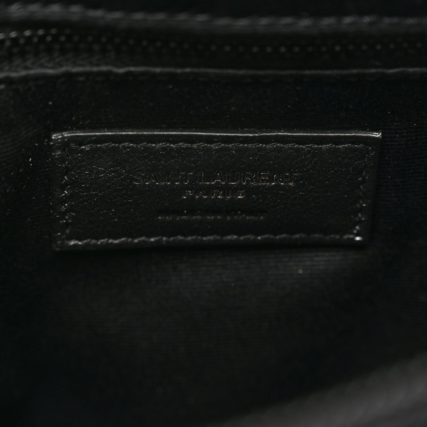 Calfskin Y Quilted Monogram Monochrome Medium Loulou Chain Satchel Black