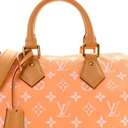 Louis Vuitton Calfskin Monogram Speedy P9 Bandouliere 25 Summer Peach 9 of 11