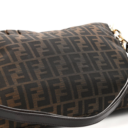 Fendi Zucca Patent Large Mia Shoulder Flap Tobacco 7 of 10