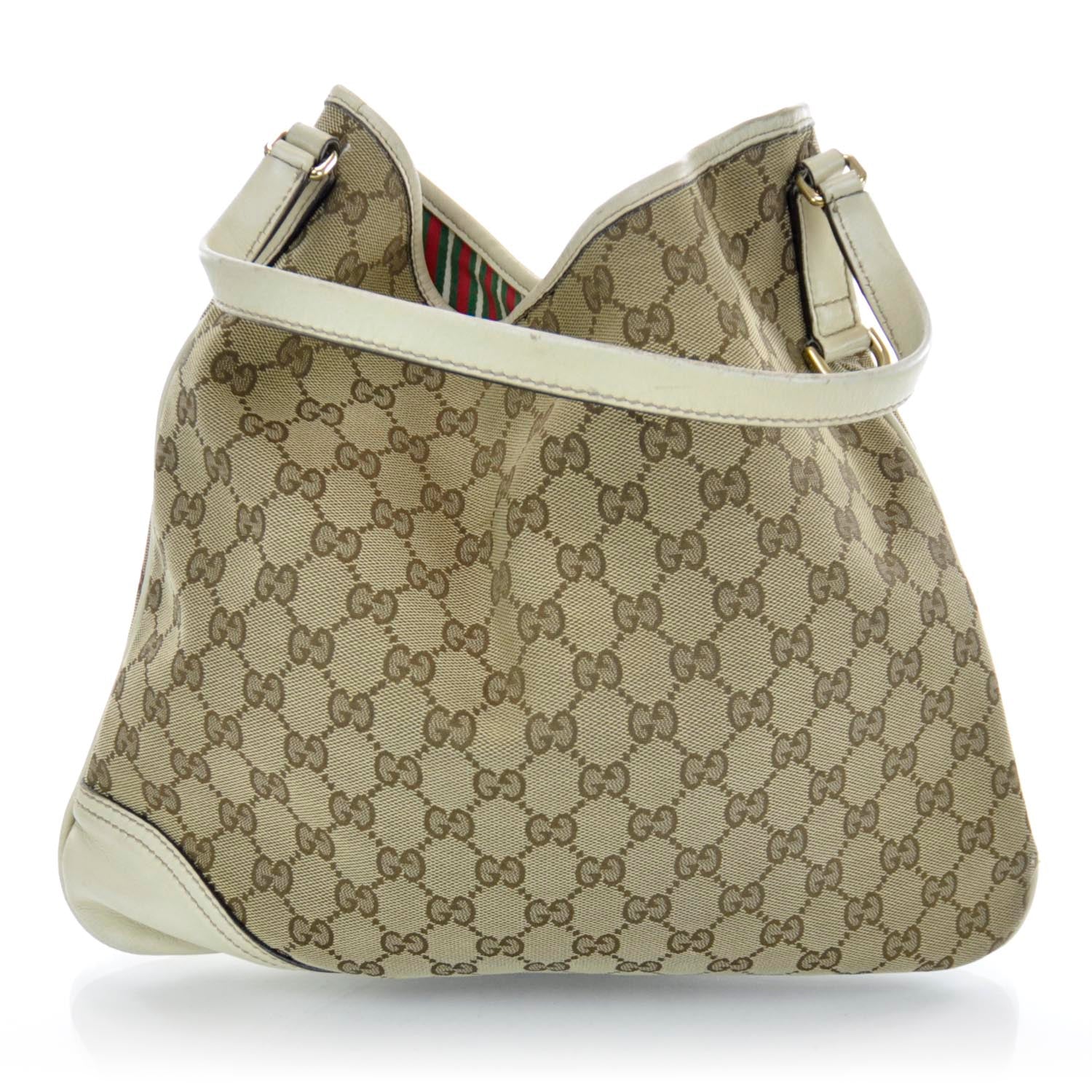 Gucci Monogram New Britt Medium Hobo Ivory 3 of 11