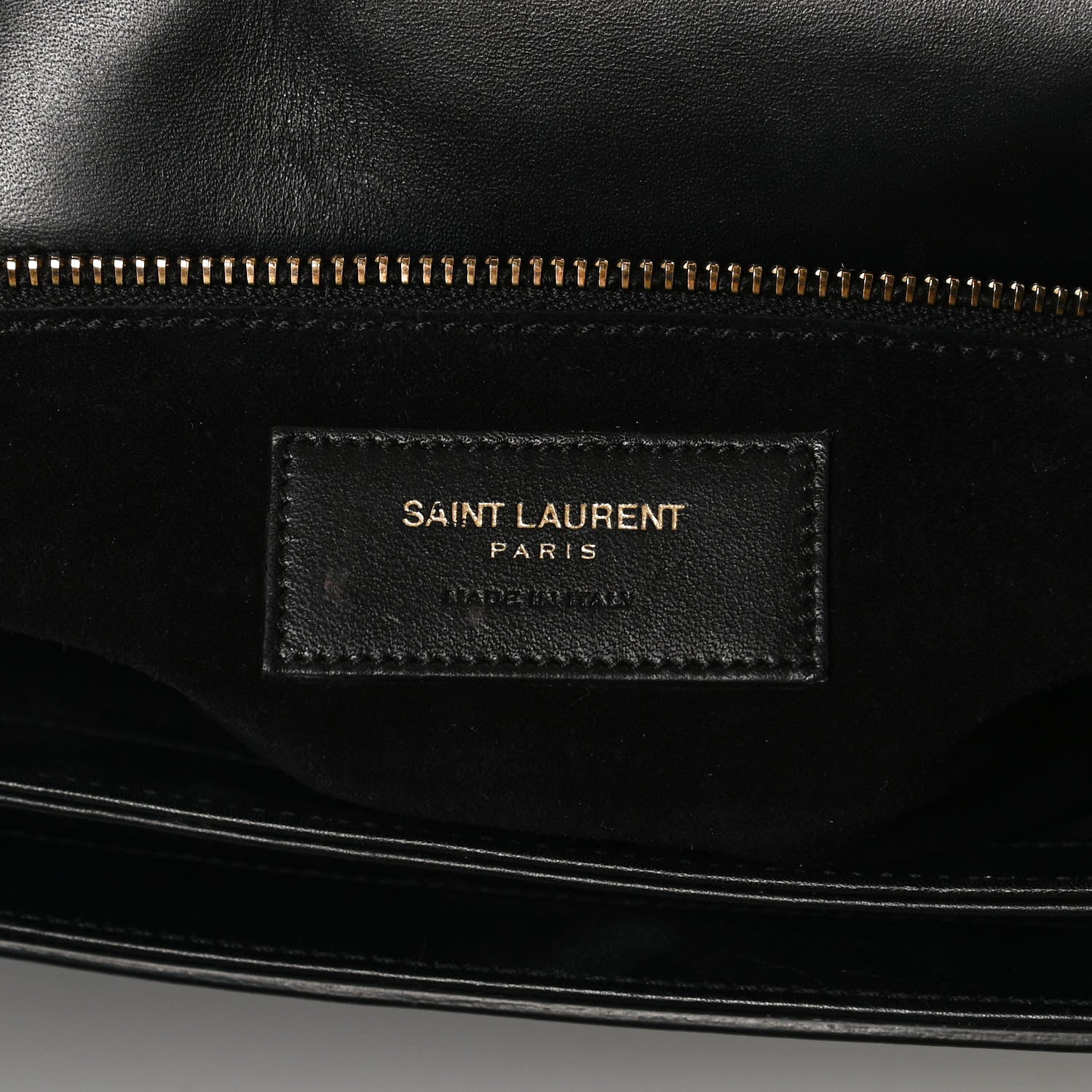 Saint Laurent Smooth Calfskin Medium Classic Monogram Universite Bag Black 6 of 9
