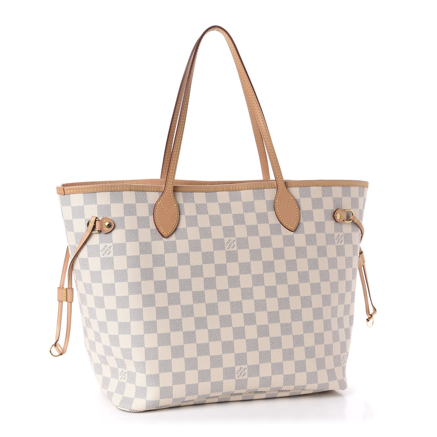 Damier Azur Neo Neverfull MM Rose Ballerine